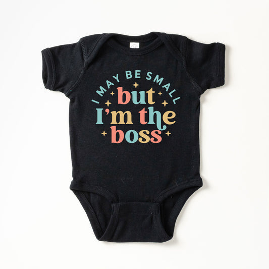 I'm The Boss Colorful | Baby Graphic Short Sleeve Onesie