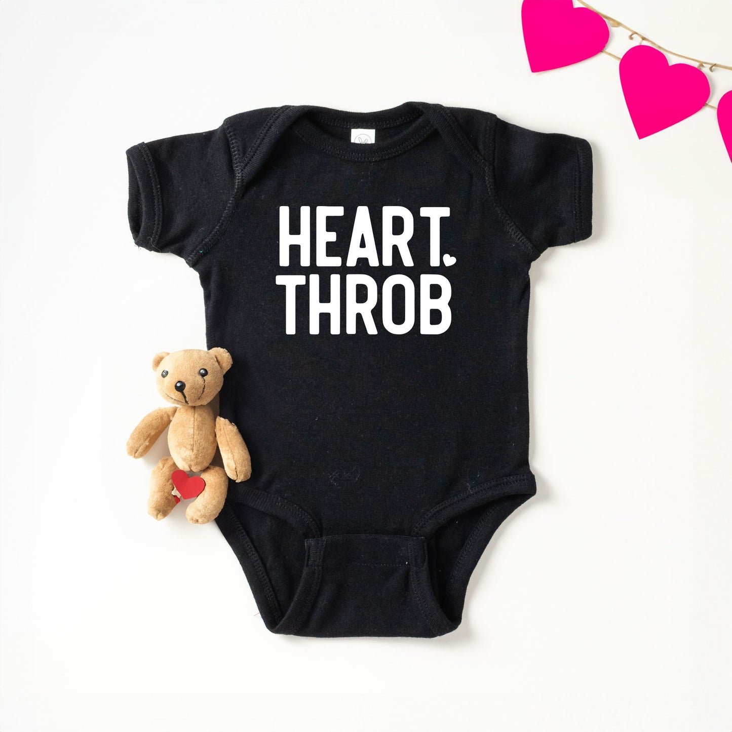 Heart Throb Small Heart | Baby Graphic Short Sleeve Onesie