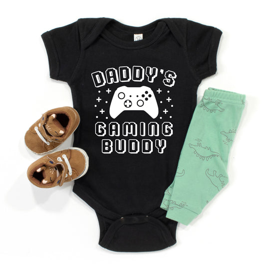 Daddy's Gaming Buddy | Baby Graphic Short Sleeve Onesie