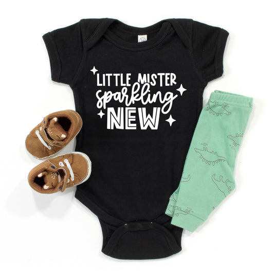 Little Mister Sparkling New | Baby Graphic Short Sleeve Onesie