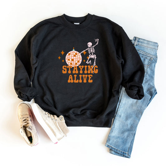 Staying Alive | Youth Graphic Sweatshirt