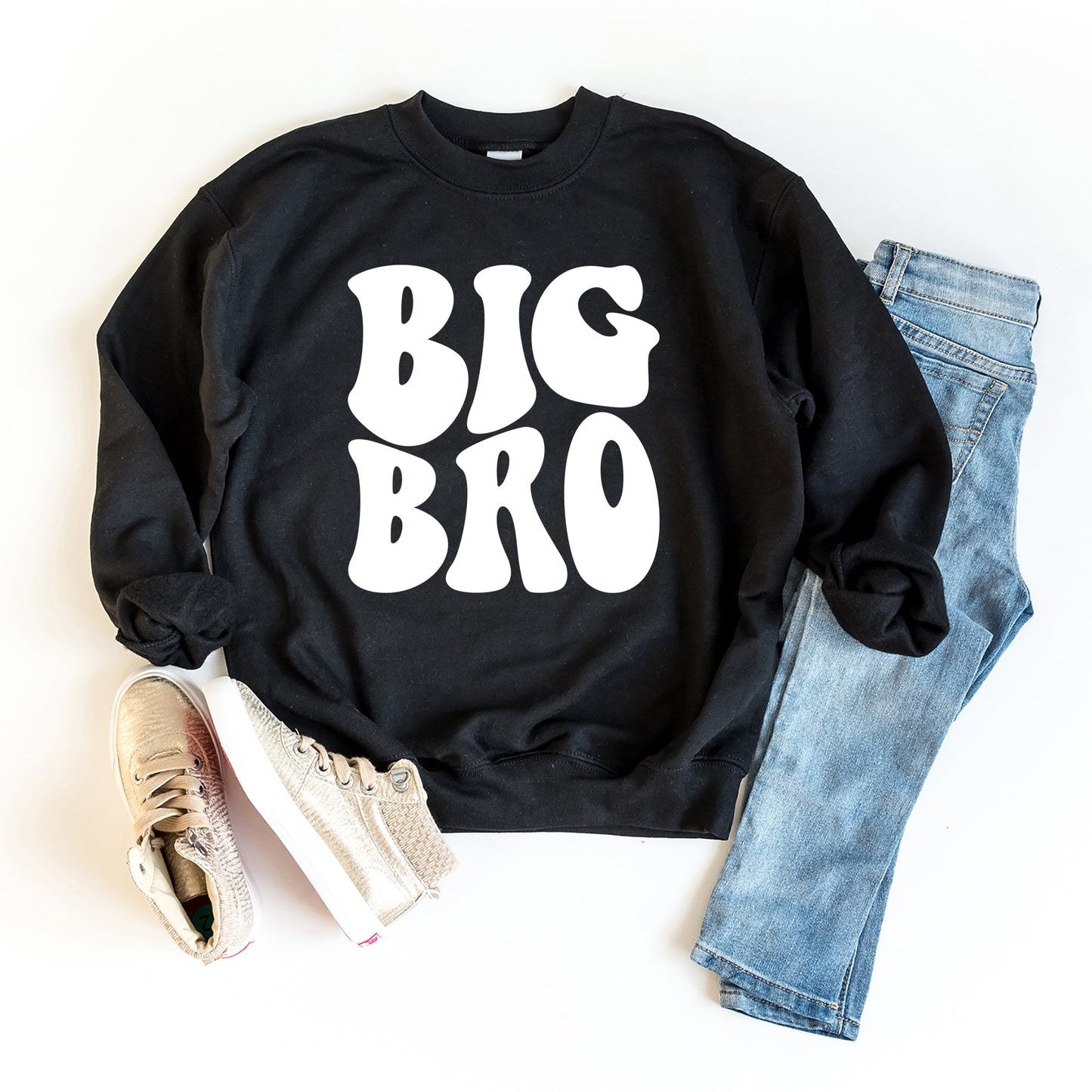 Big Bro Wavy | Youth Graphic Sweatshirt