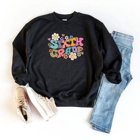 Sixth Grade Flowers | Youth Graphic Sweatshirt