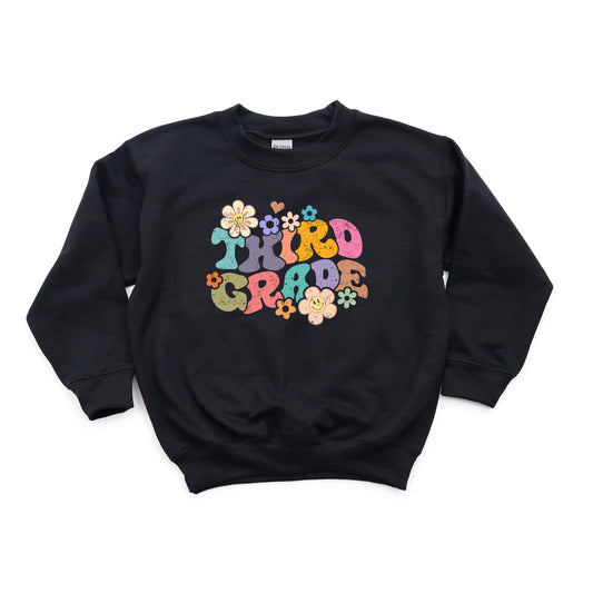 Third Grade Flowers | Youth Graphic Sweatshirt