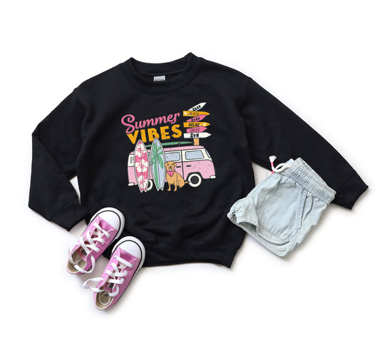 Summer Vibes Dog | Youth Sweatshirt