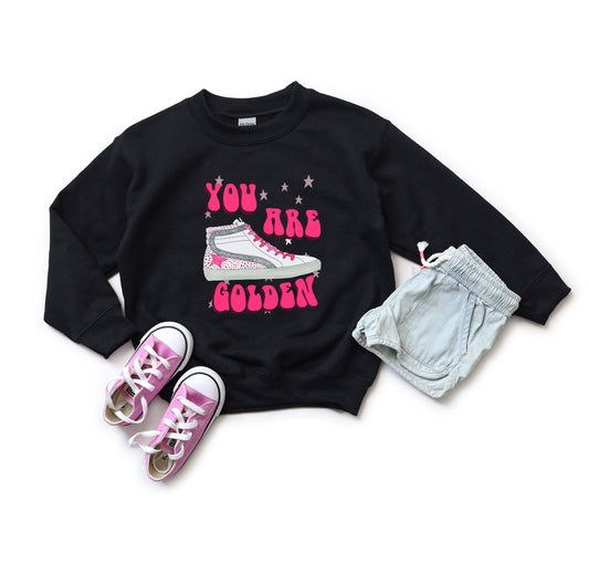 You Are Golden Shoe | Youth Graphic Sweatshirt