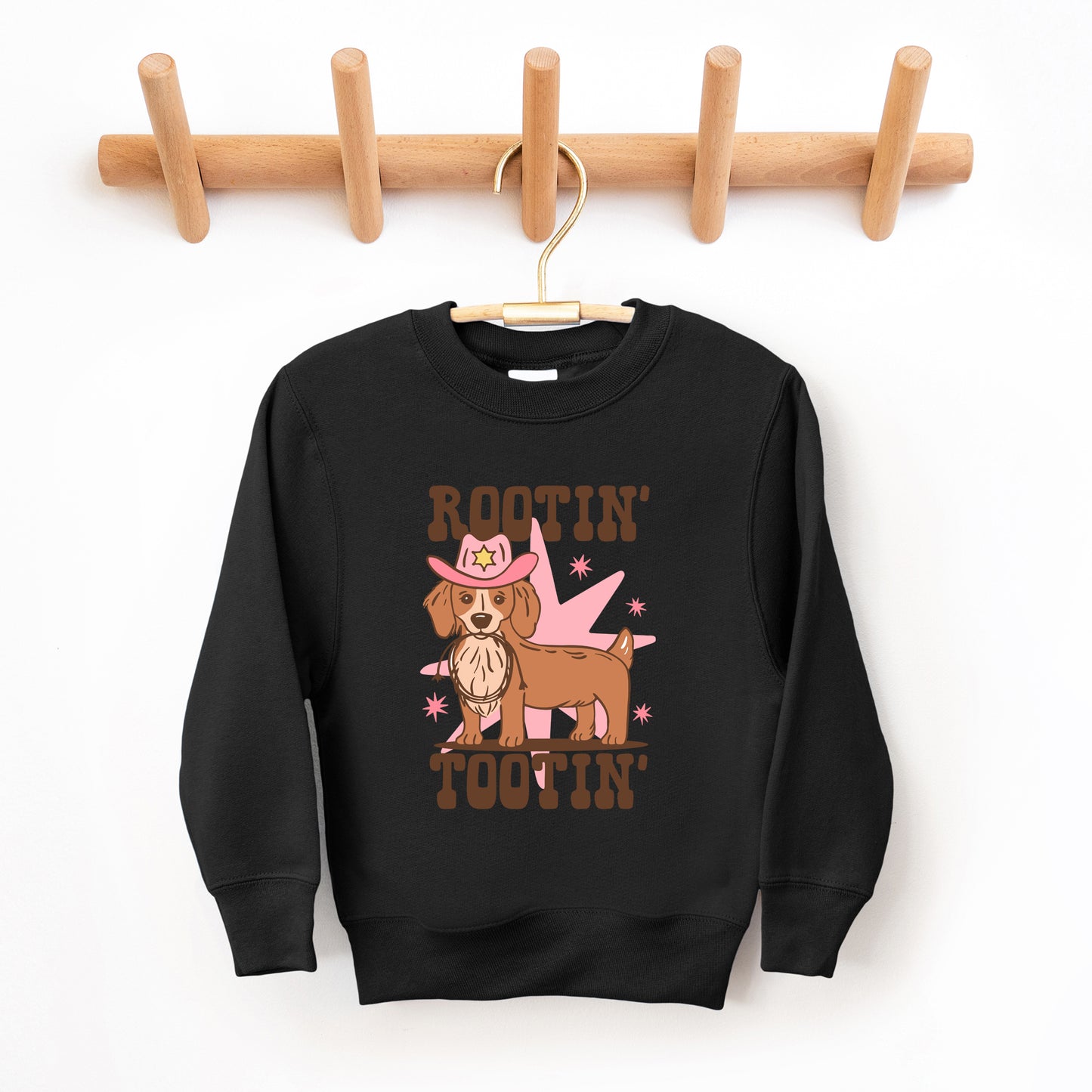 Rootin' Tootin' Dog | Toddler Graphic Sweatshirt