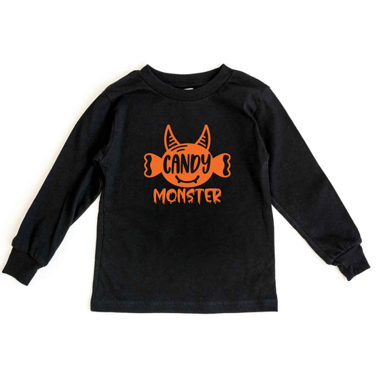 Candy Monster Horn | Toddler Graphic Long Sleeve Tee