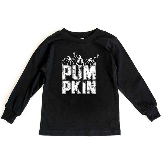 Pumpkin Distressed | Youth Graphic Long Sleeve Tee