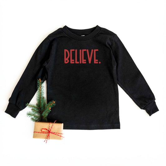 Believe Bold | Toddler Graphic Long Sleeve Tee