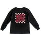 Checkered Little Miss Valentine | Toddler Long Sleeve Tee