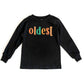 Oldest Colorful | Youth Graphic Long Sleeve Tee