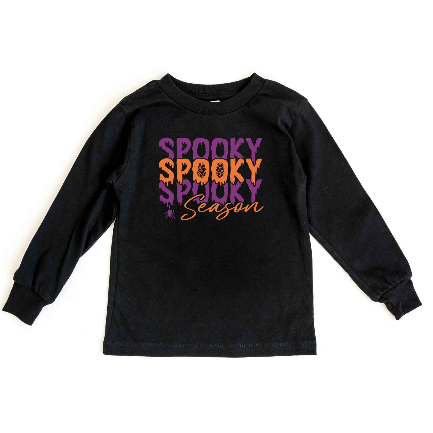 Spooky Season Spider | Youth Graphic Long Sleeve Tee