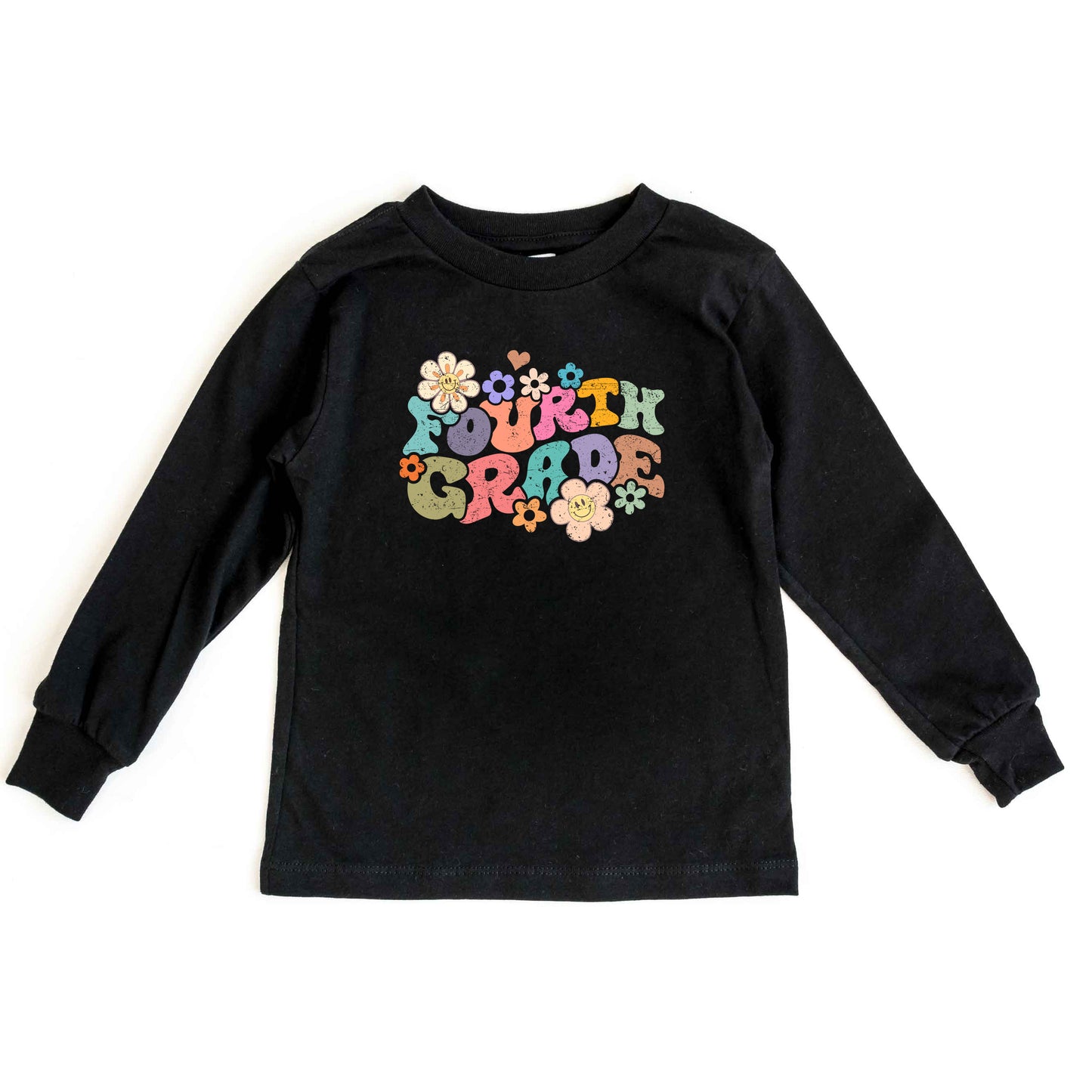 Fourth Grade Flowers | Youth Graphic Long Sleeve Tee