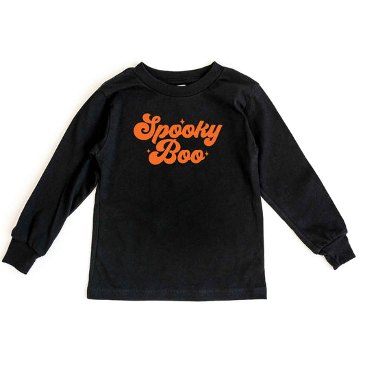 Spooky Boo Stars | Youth Graphic Long Sleeve Tee