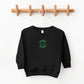 Embroidered Be Good Do Good Smiley Face | Youth Ultra-Soft Graphic Sweatshirt