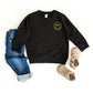 Embroidered Smiley Face Outline | Youth Ultra-Soft Graphic Sweatshirt