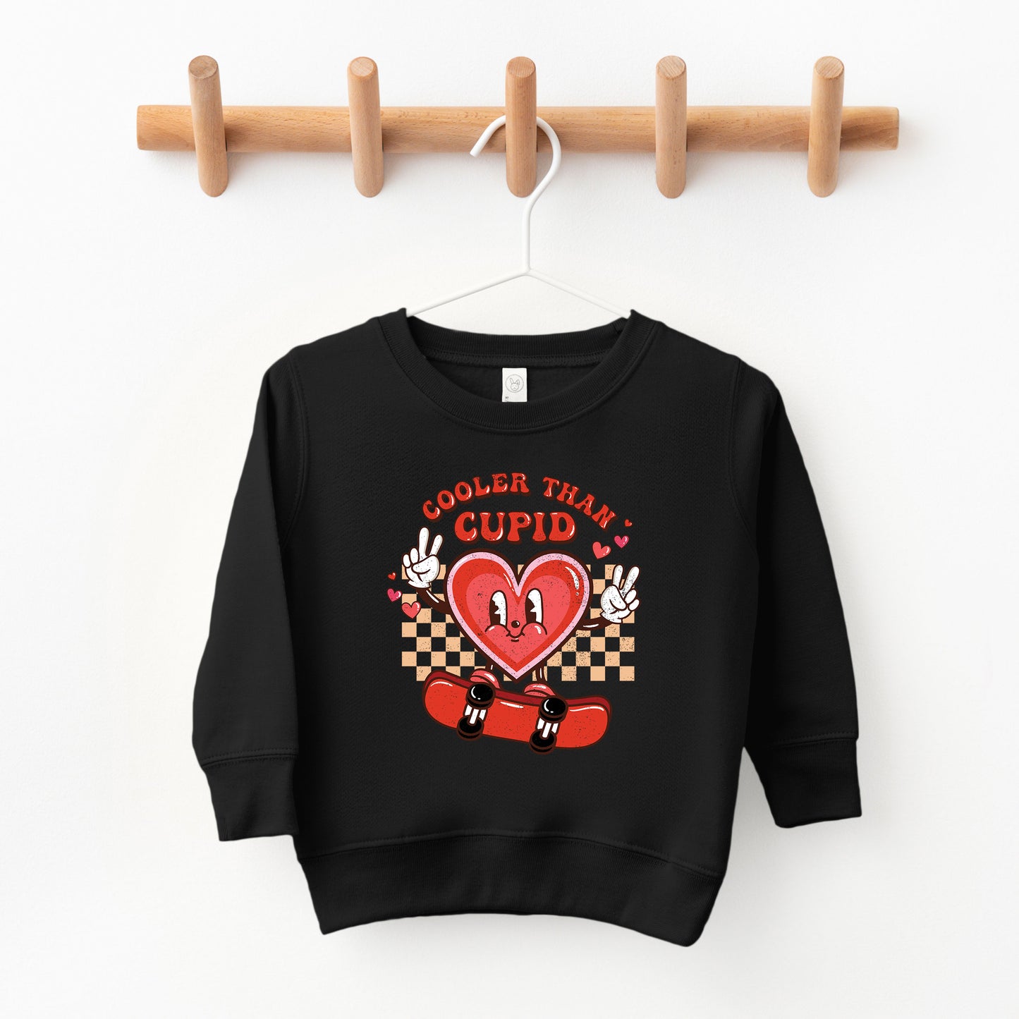 Cooler Than Cupid Skater | Toddler Sweatshirt