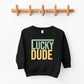 Block Checkered Lucky Dude | Toddler Sweatshirt