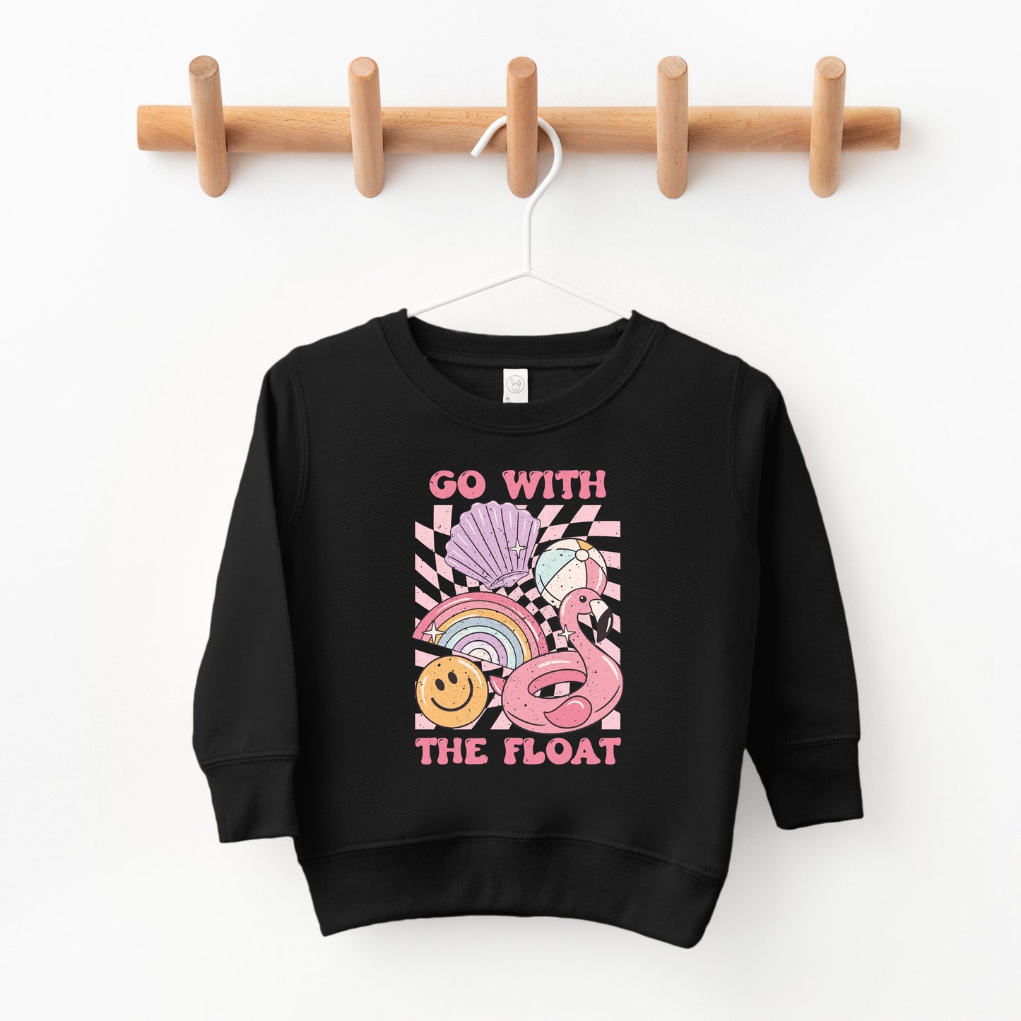 Go With The Float Pink | Toddler Sweatshirt