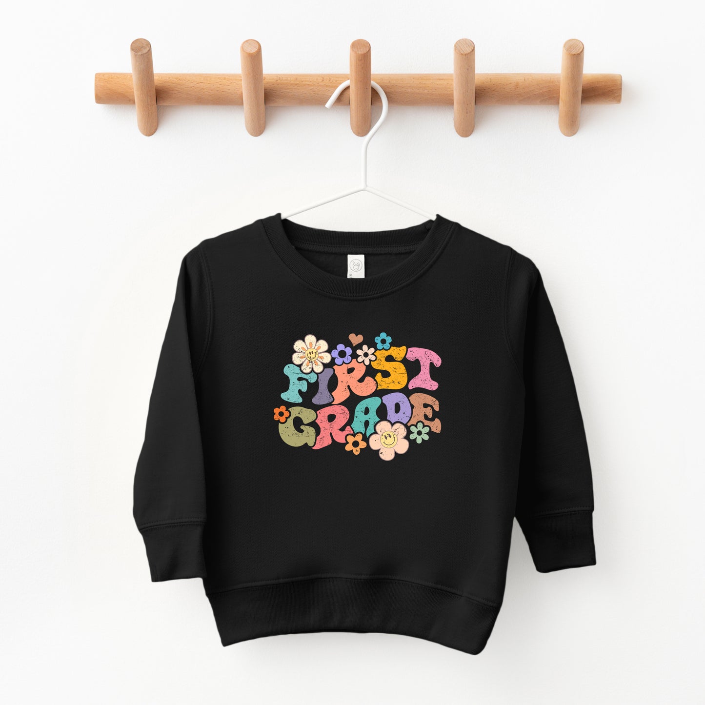 First Grade Flowers | Toddler Graphic Sweatshirt