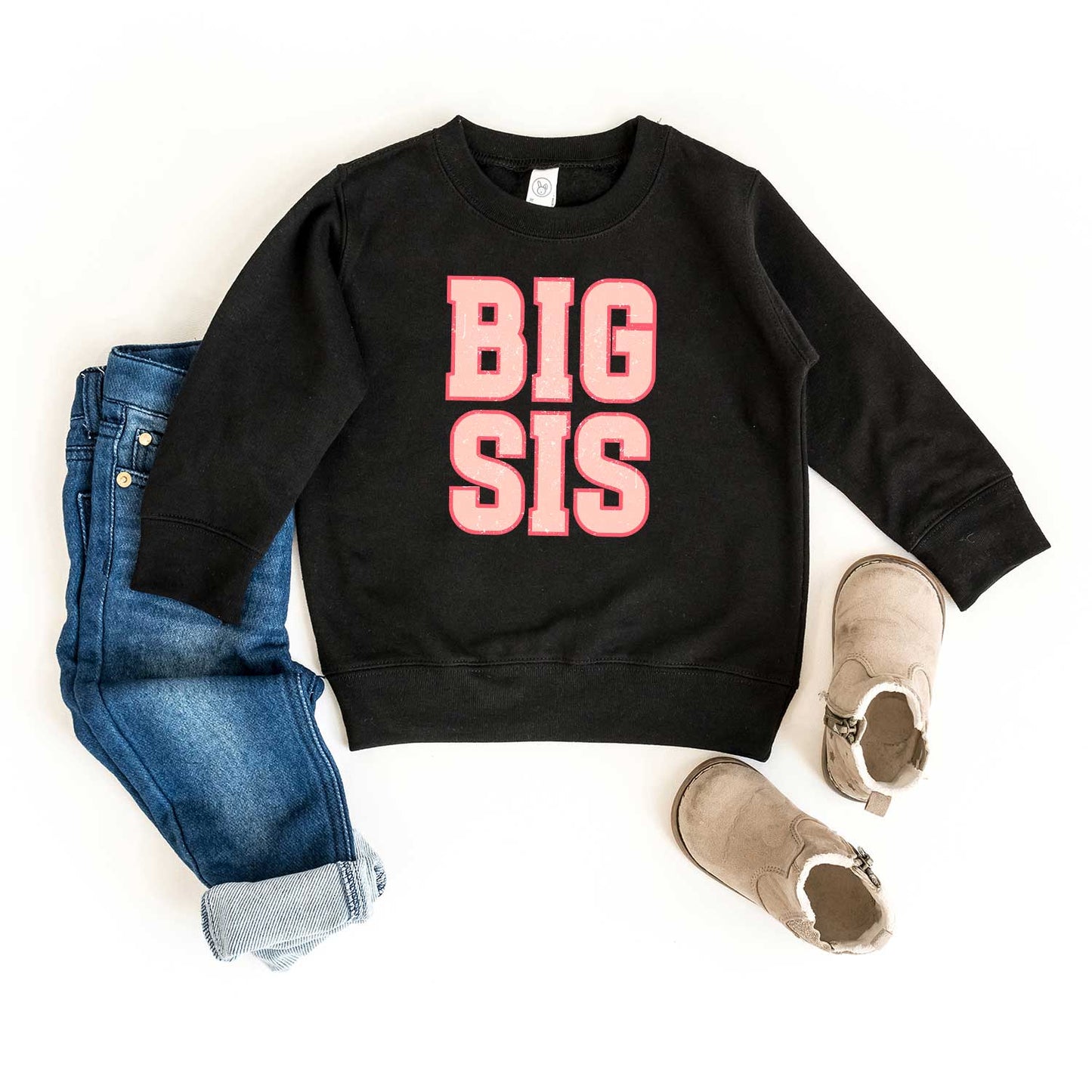 Big Sis Distressed | Toddler Sweatshirt