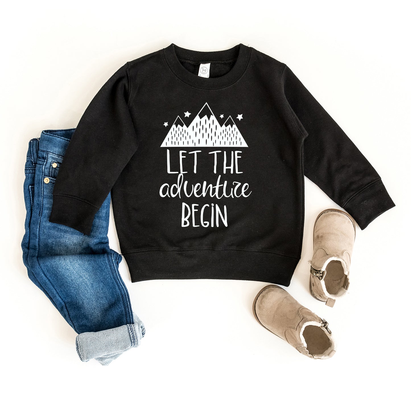 Let The Adventure Begin Mountains | Toddler Sweatshirt