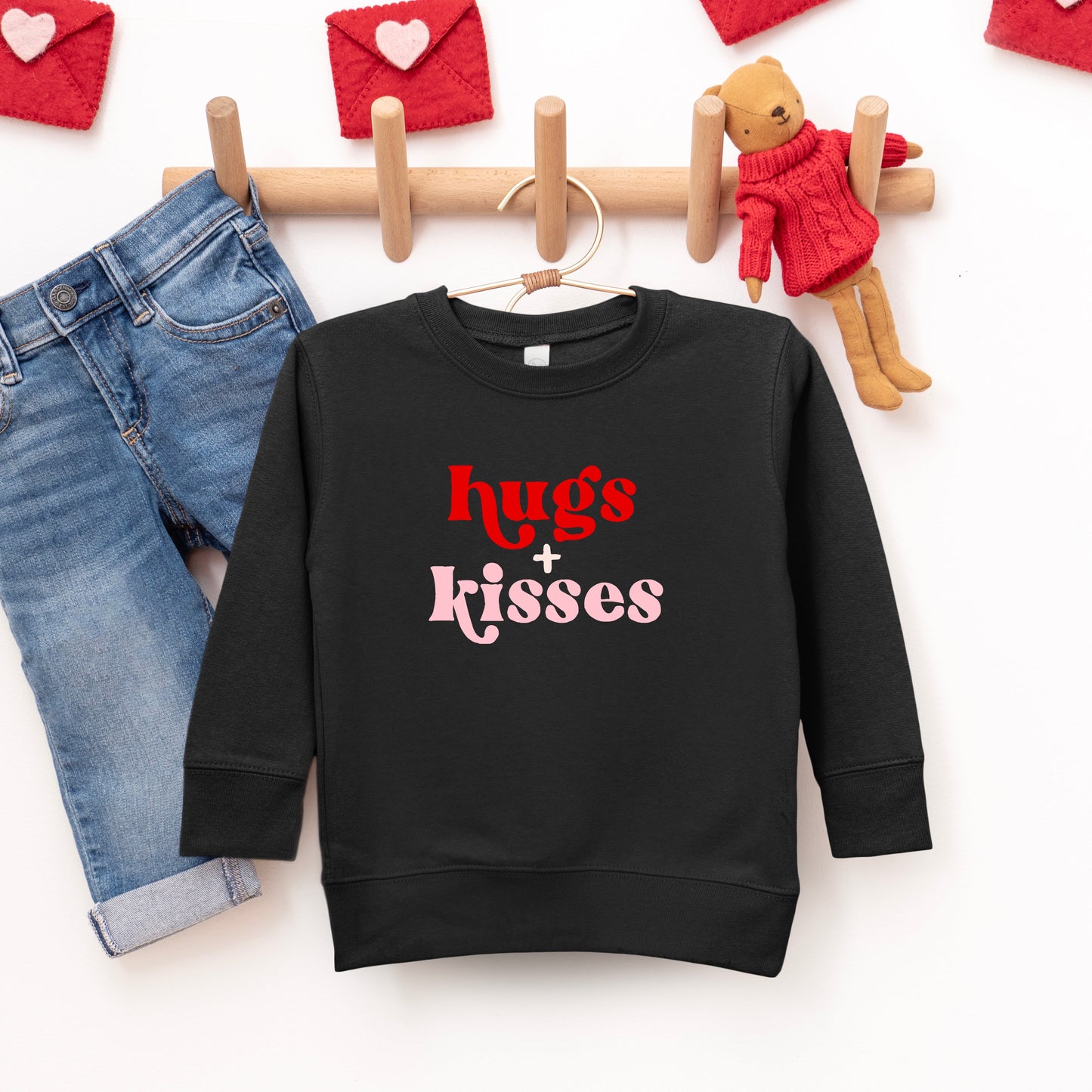 Hugs And Kisses | Toddler Graphic Sweatshirt