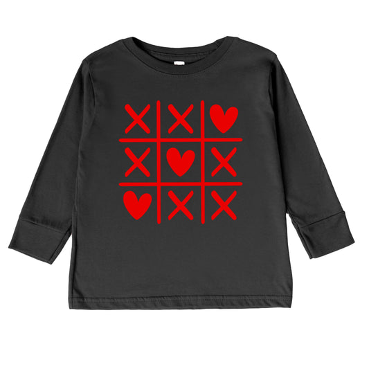 Tic Tac Heart | Toddler Graphic Long Sleeve Tee