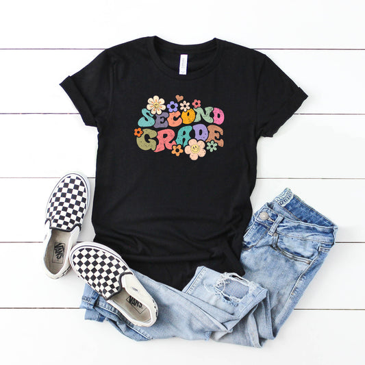 Second Grade Flowers | Youth Graphic Short Sleeve Tee