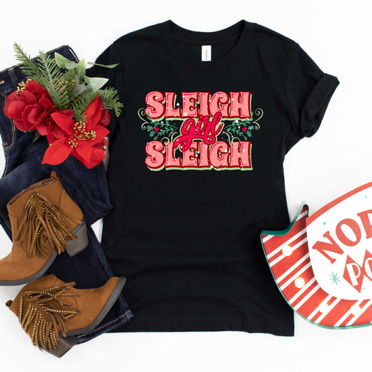 Sleigh Girl Sleigh | Youth Graphic Short Sleeve Tee