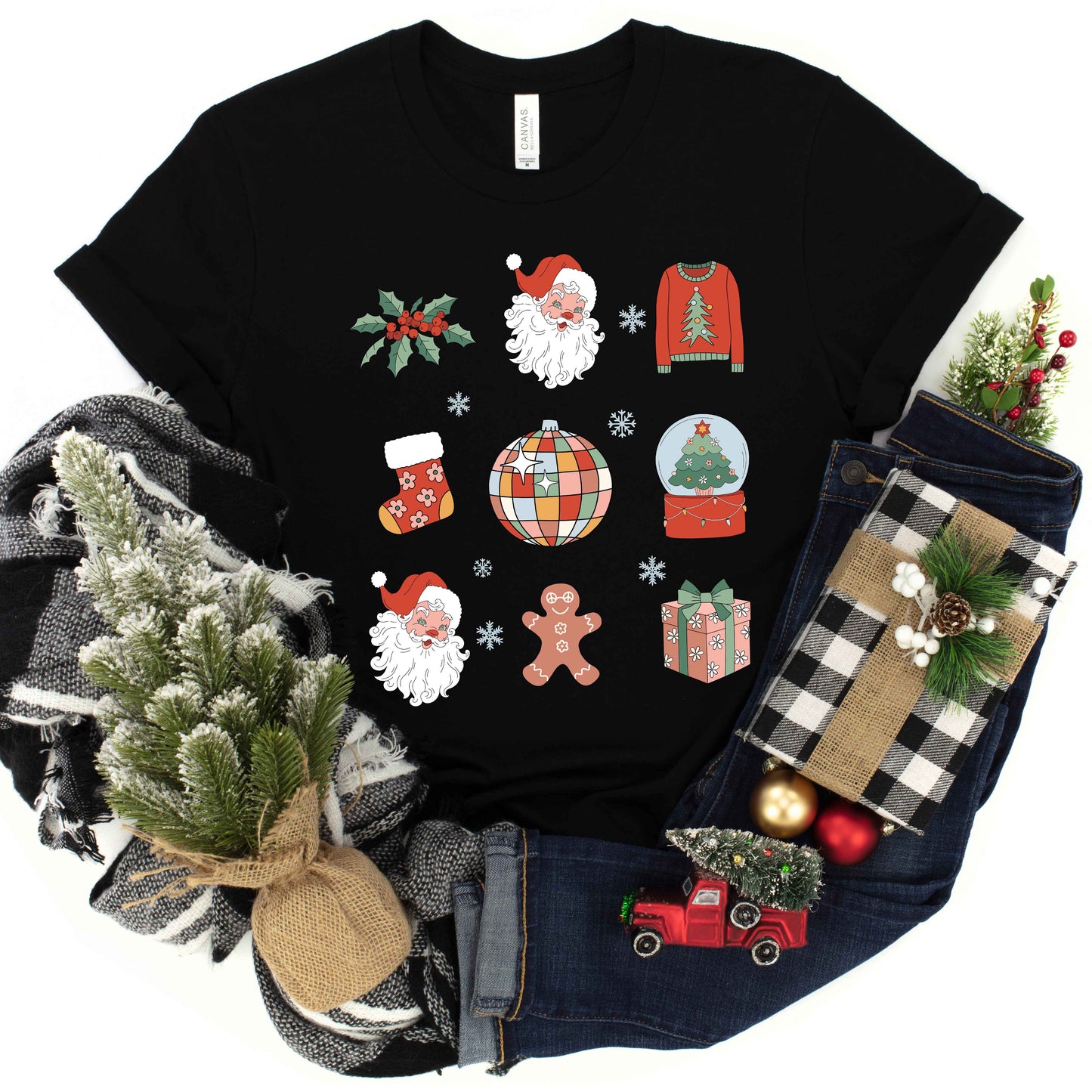 Christmas Collage | Youth Graphic Short Sleeve Tee