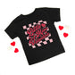 Checkered Little Miss Valentine | Toddler Graphic Short Sleeve Tee