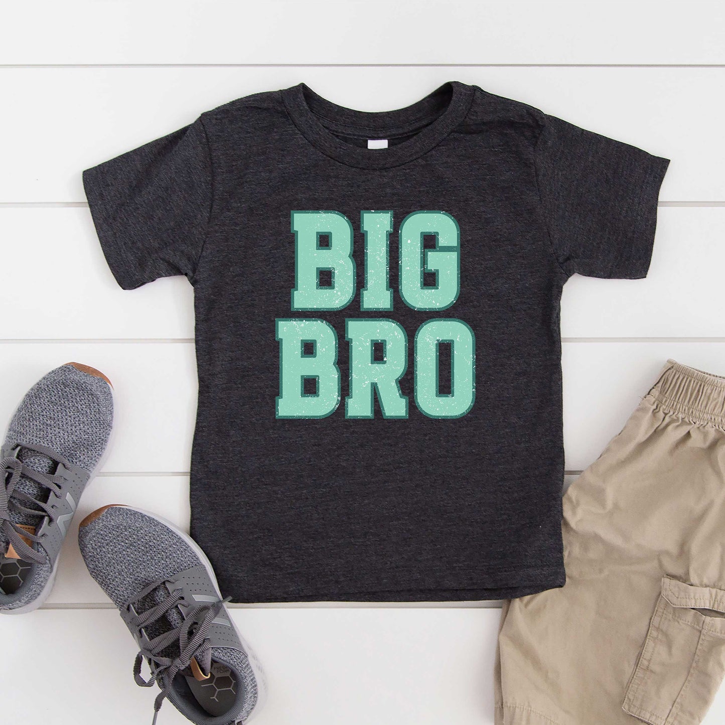 Big Bro Distressed | Toddler Short Sleeve Crew Neck
