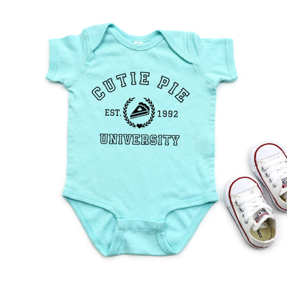 Cutie Pie University | Baby Graphic Short Sleeve Onesie
