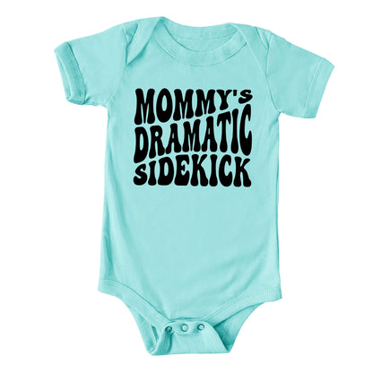 Mommy's Dramatic Sidekick | Baby Graphic Short Sleeve Onesie