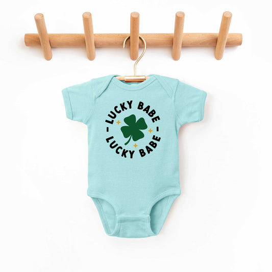 Lucky Babe | Baby Graphic Short Sleeve Onesie