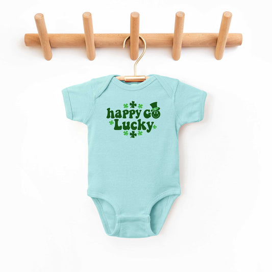 Happy Go Lucky Clovers | Baby Graphic Short Sleeve Onesie