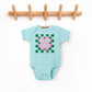 Lucky Clover Checkered | Baby Graphic Short Sleeve Onesie