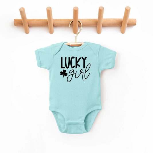 Lucky Girl | Baby Graphic Short Sleeve Onesie