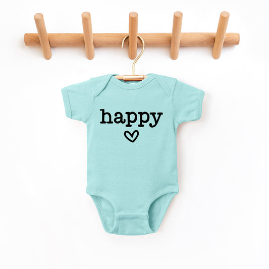 Happy Heart | Baby Graphic Short Sleeve Onesie