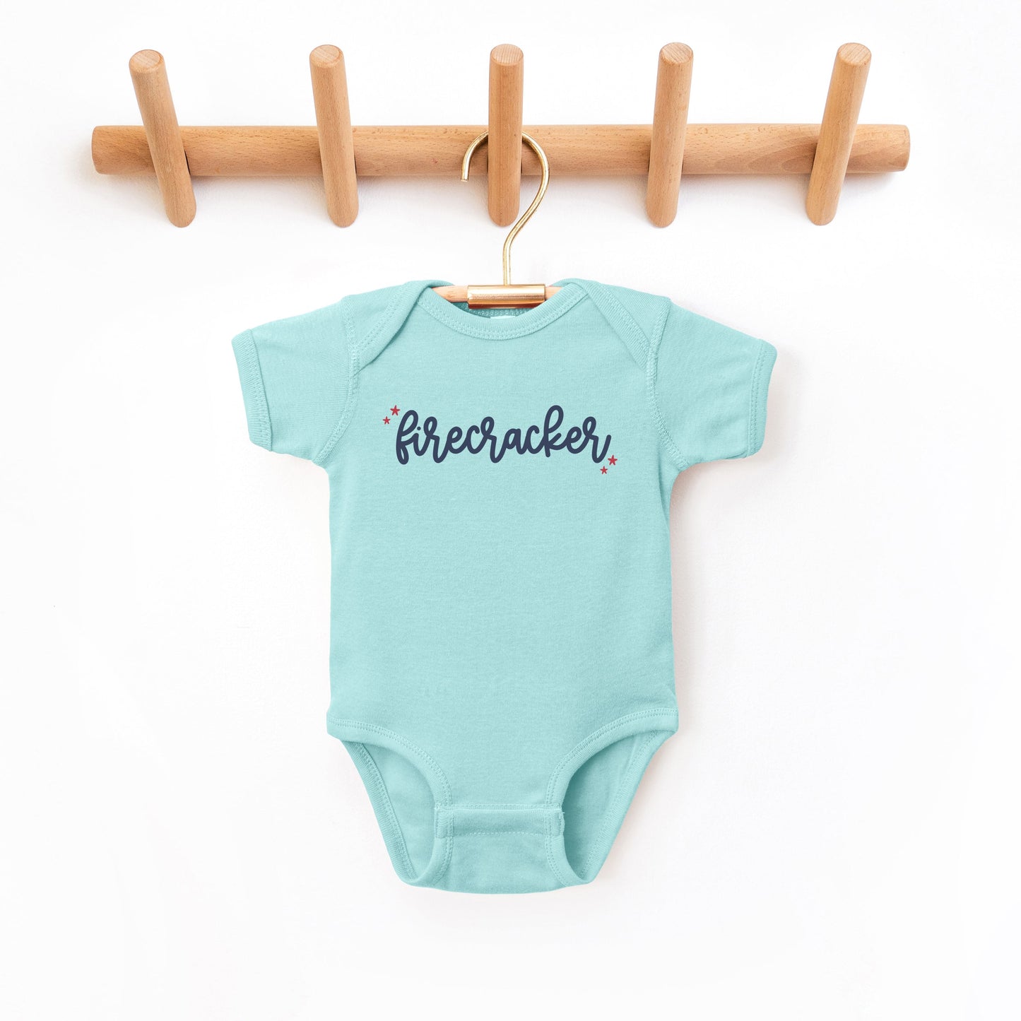 Firecracker Stars | Baby Graphic Short Sleeve Onesie