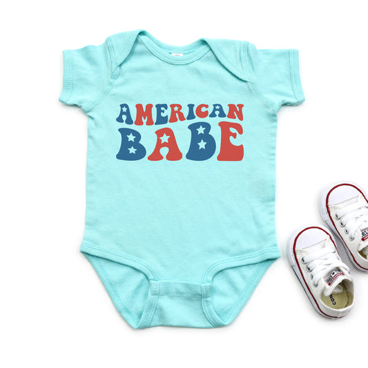 American Babe Stars | Baby Graphic Short Sleeve Onesie