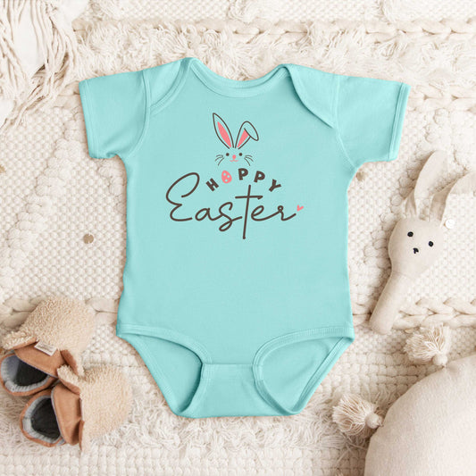 Hoppy Easter Bunny Egg | Baby Graphic Short Sleeve Onesie