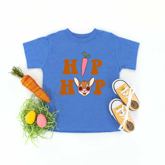 Hip Hop Bunny With Sunglasses | Toddler Short Sleeve Crew Neck