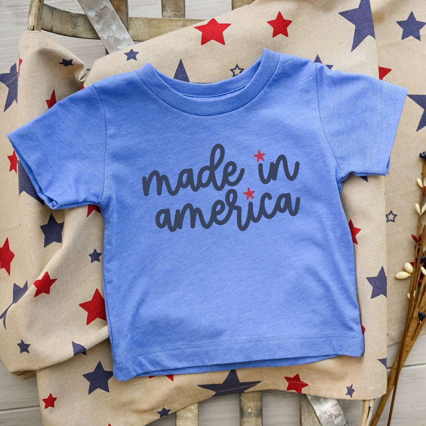 Made In America Stars | Toddler Graphic Short Sleeve Tee