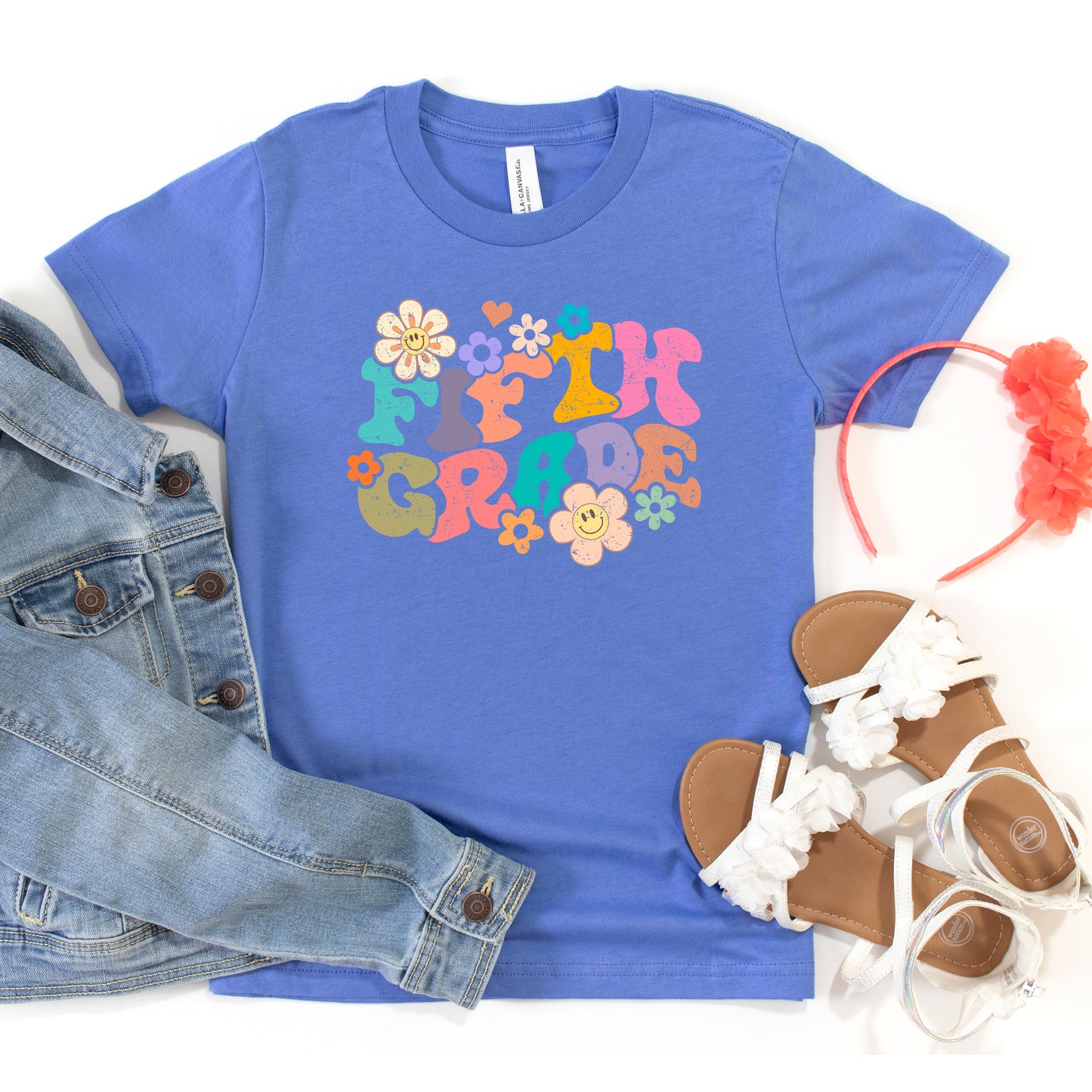 Fifth Grade Flowers | Youth Graphic Short Sleeve Tee