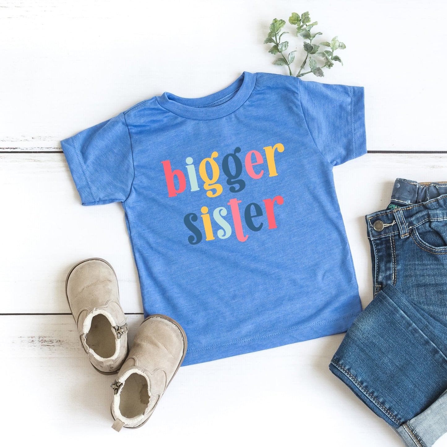 Bigger Sister Colorful | Youth Graphic Short Sleeve Tee