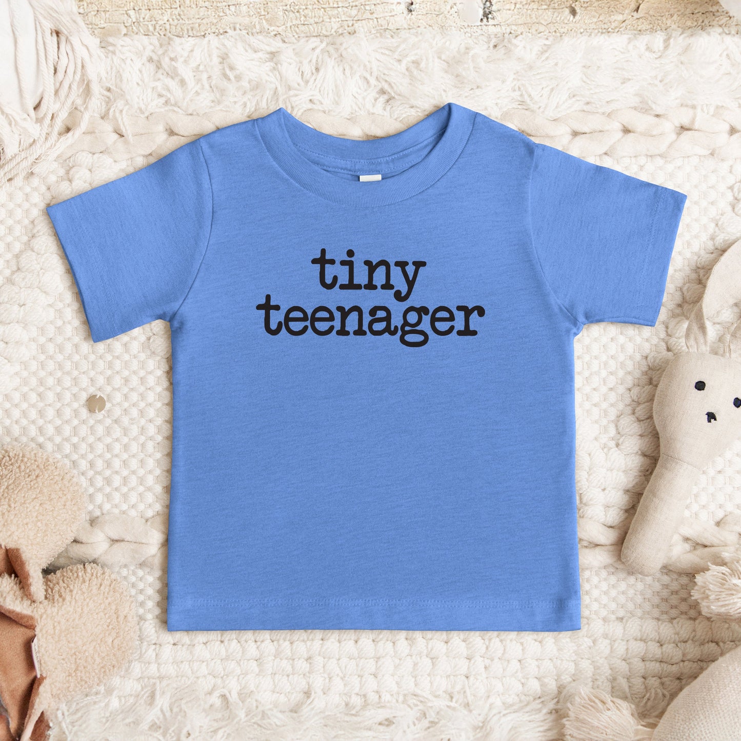 Tiny Teenager Typewriter | Toddler Graphic Short Sleeve Tee