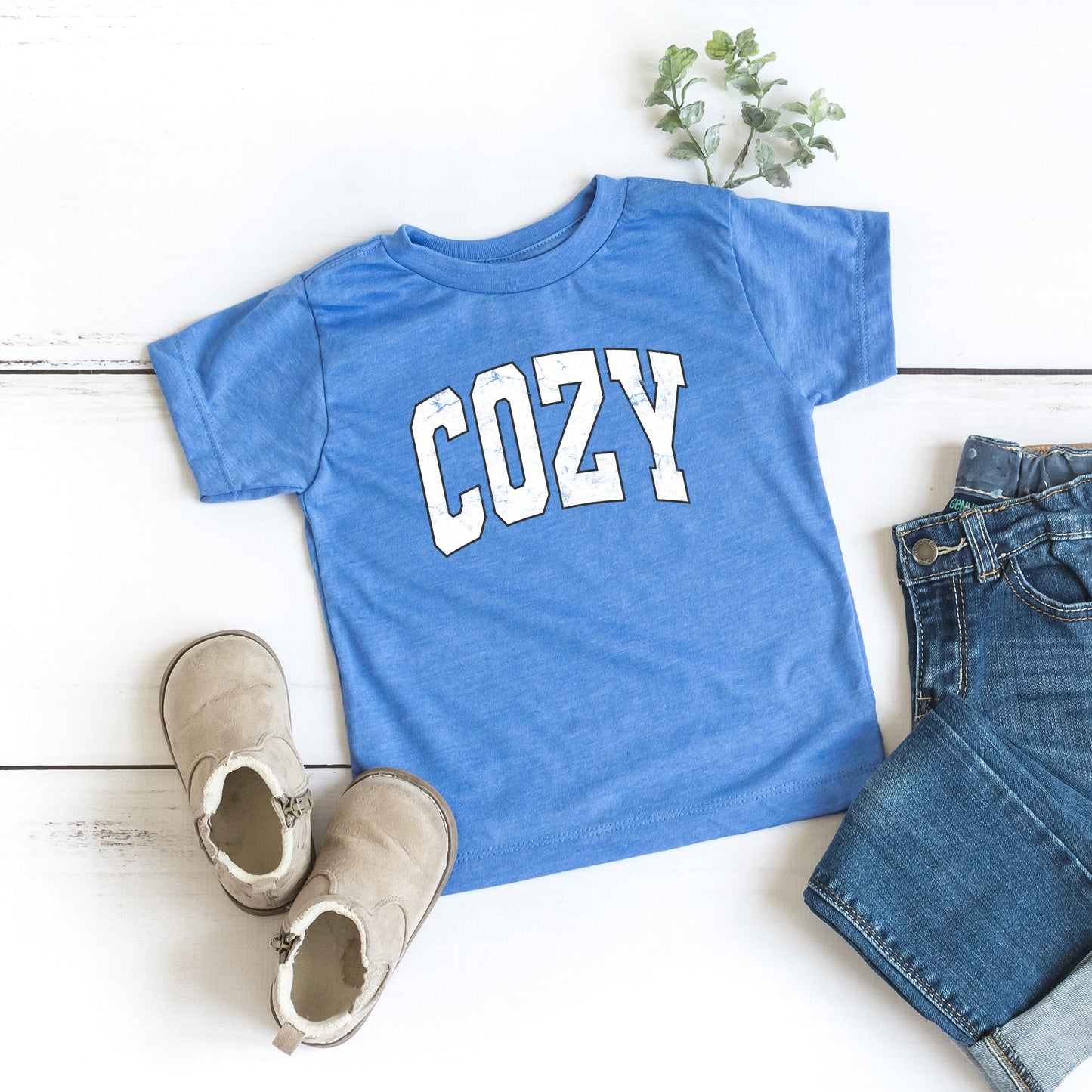 Cozy Worn Varsity | Youth Graphic Short Sleeve Tee